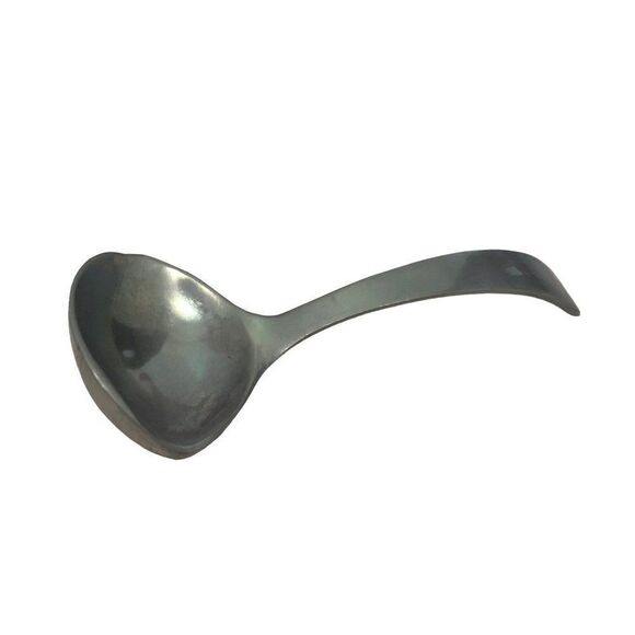 Michael Lax Design Grainware Metal Sauce Dish with Spoon Vintage 1991ML-3002 - Picture 2 of 6